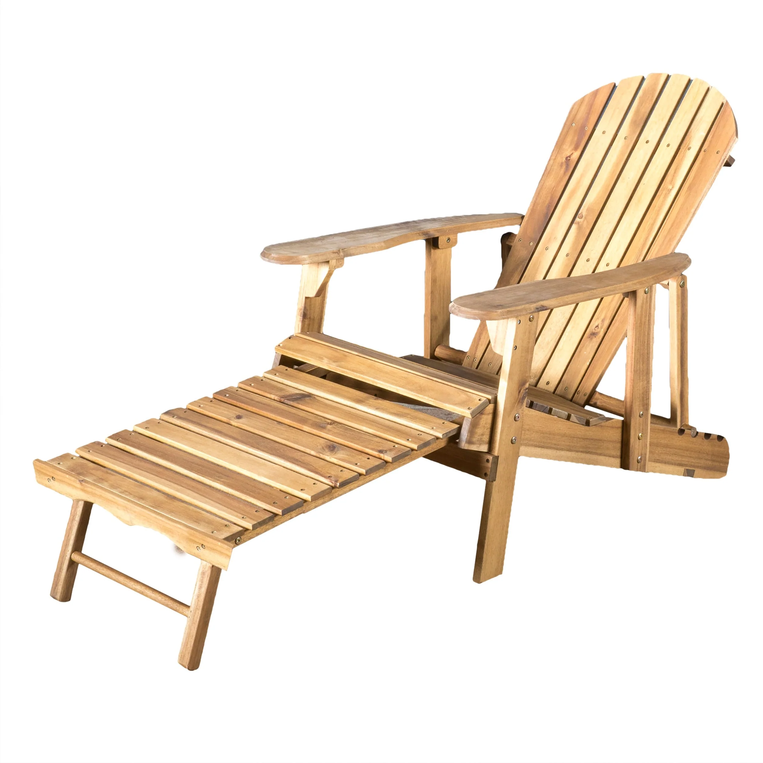 Hayle Wood Outdoor Reclining Adirondack Chair by Christopher Knight Home - 67.25 L x 29.50W x 29.50 H