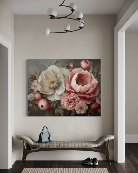 Feeby Obraz na płótnie, Natura Kwiaty Różowe 60x40