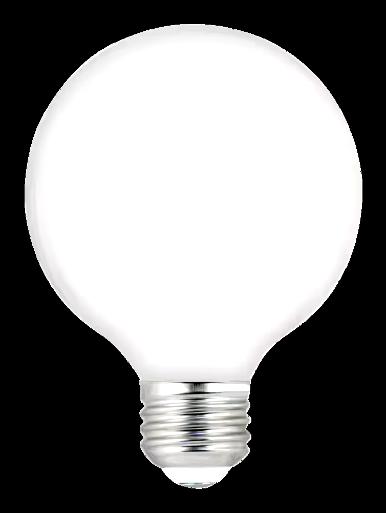 NOMA G25 E26 Base Dimmable LED Filament Light Bulbs, 450 Lumens, Soft White, 40W, 3-pk