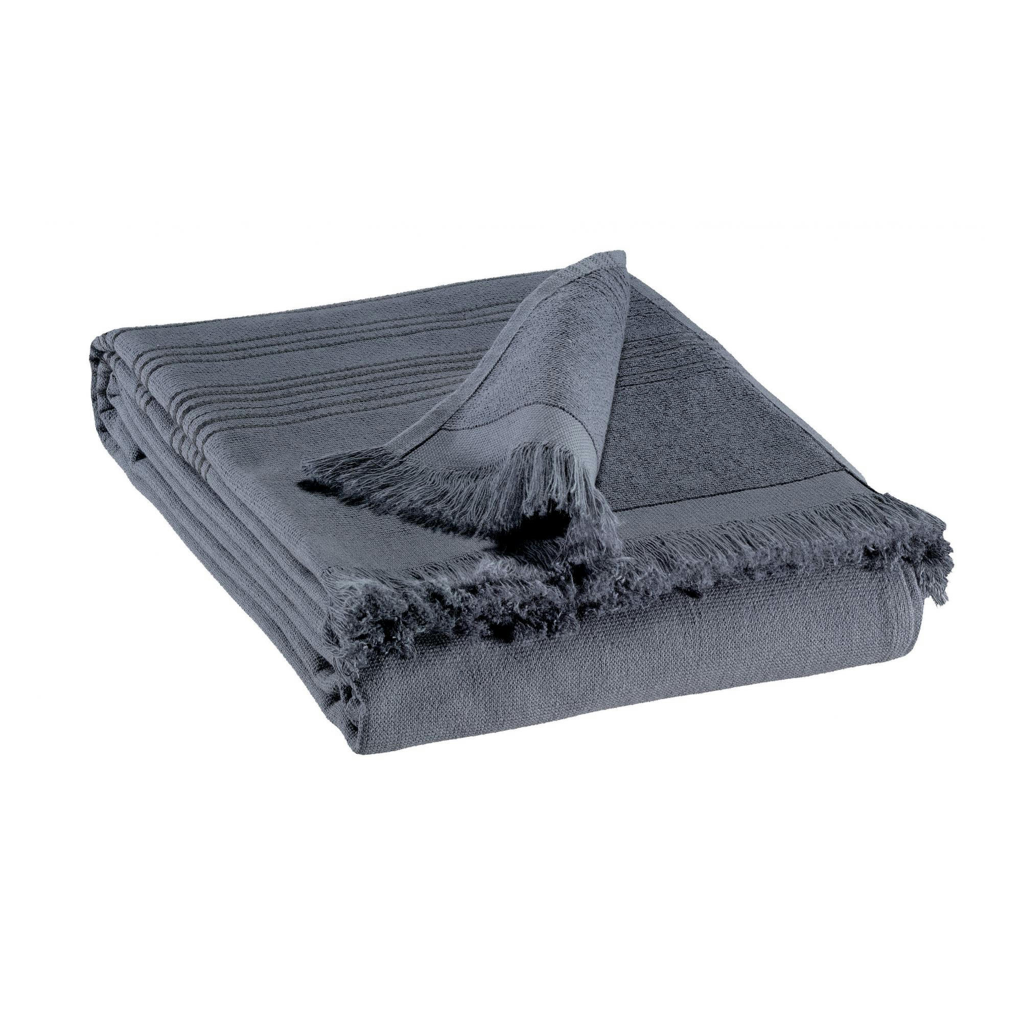 CANCUN - Drap hammam  en coton ombre 90 x 180