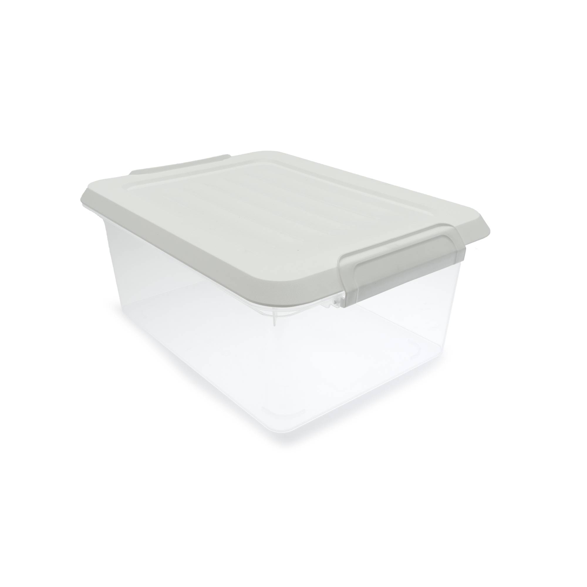 Clear White Storage Box 13 Litres