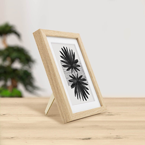 Cadre photo 13x18 cm chêne alba avec passe-partout 10x15 cm Fabriqué en France