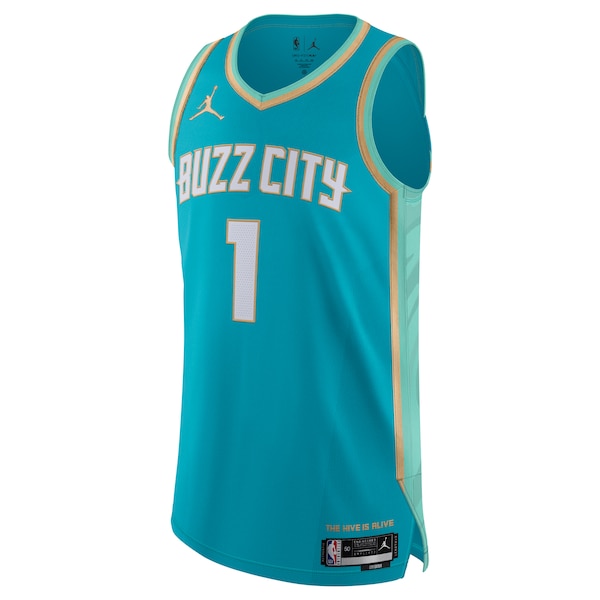 Jordan Brand LaMelo Ball Charlotte Hornets  Authentic Jersey - City Edition - Teal