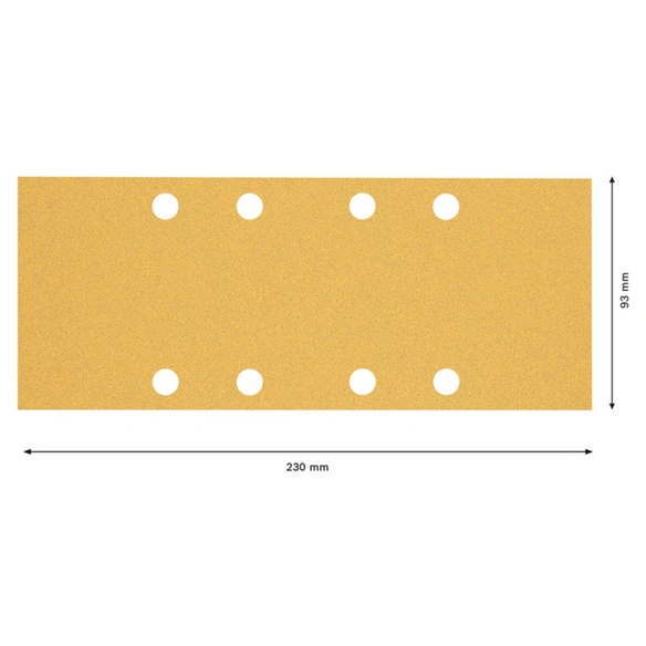 Schleifpapier, »EXPERT C470«, 93x230 mm, K80, 10 Stück