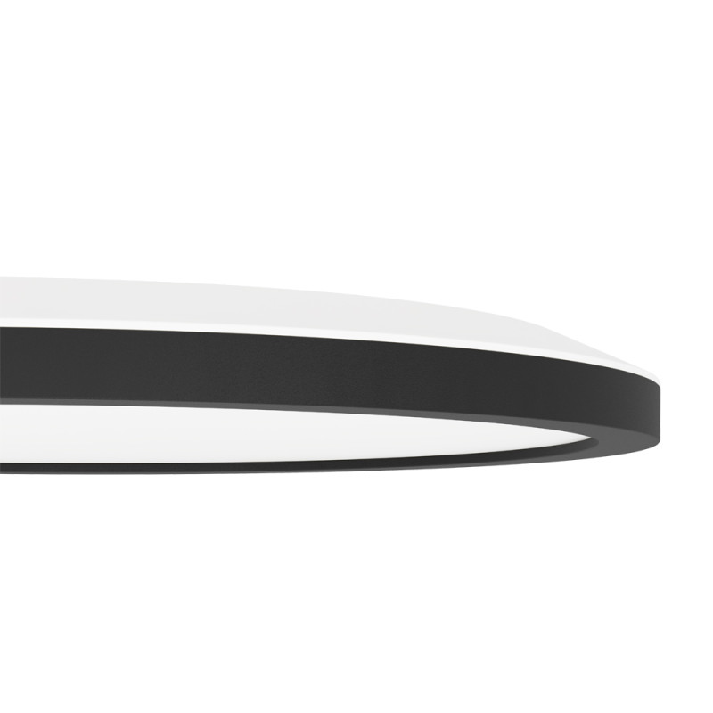 Plafonnier LED connecté Rovito noir RGB 1700 lm 14,6 W EGLO
