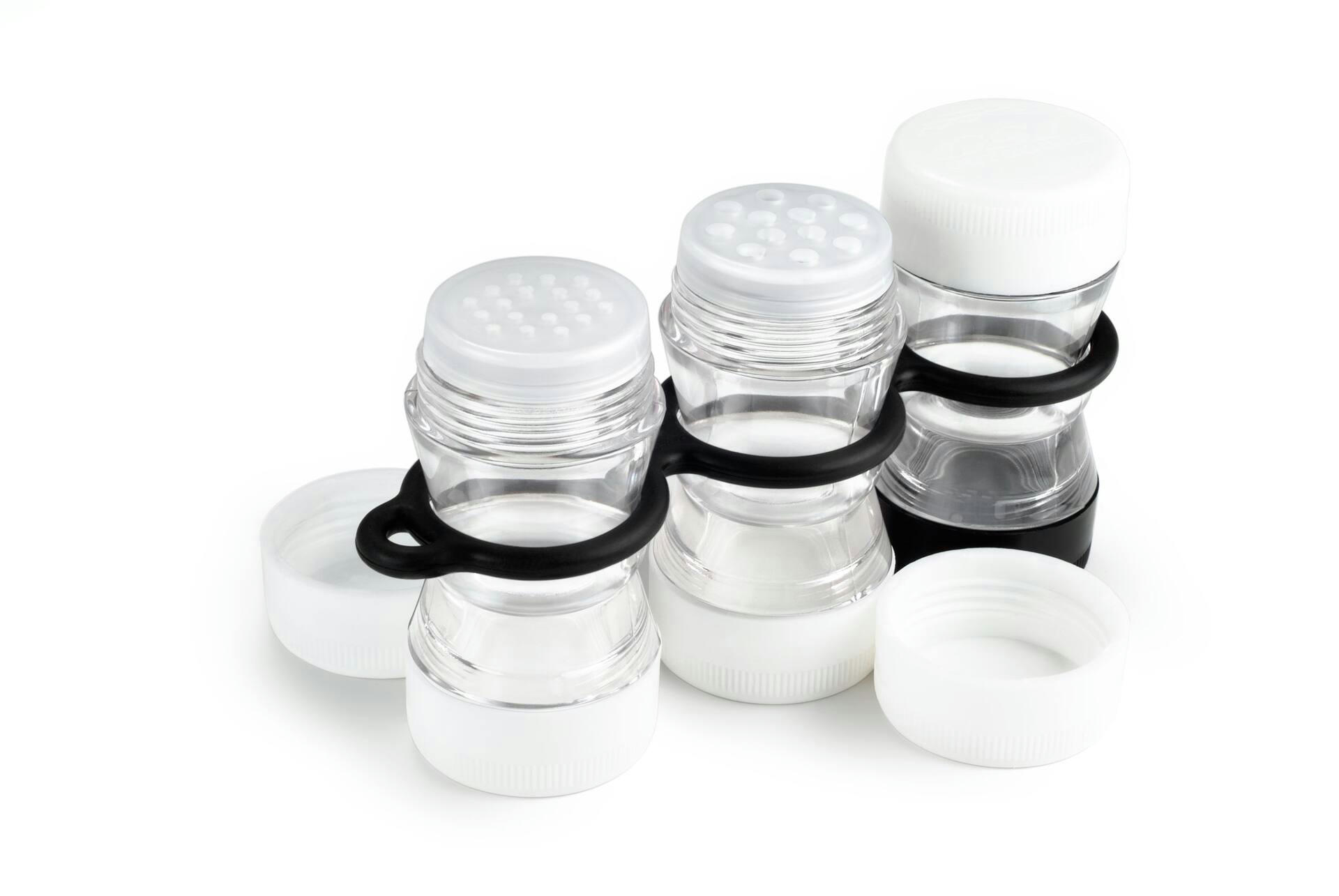 GSI Outdoors Spice Rack/Shakers, Lightweight, Plastic, Clear