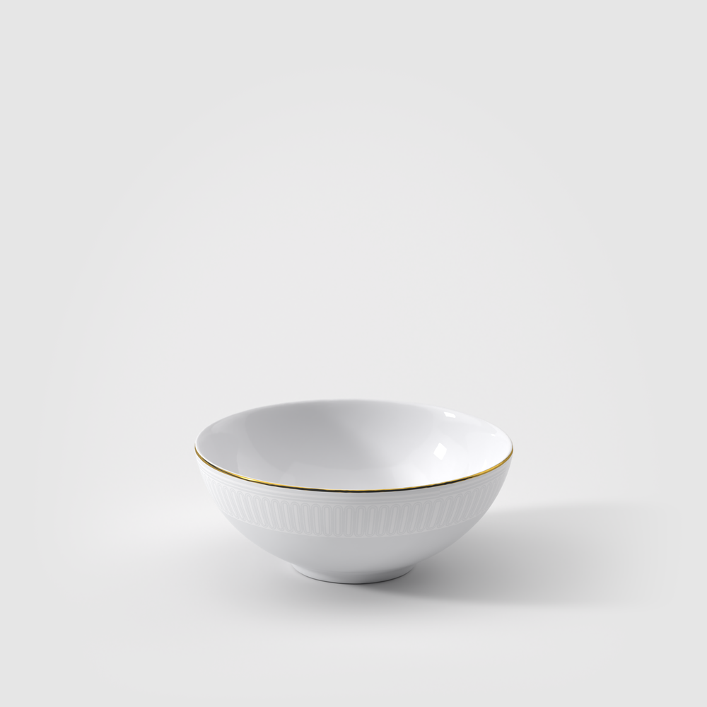 Chateau Septfontaines Appetizer/ Dessert Bowl - White, 4.1 oz, Premium Bone Porcelain