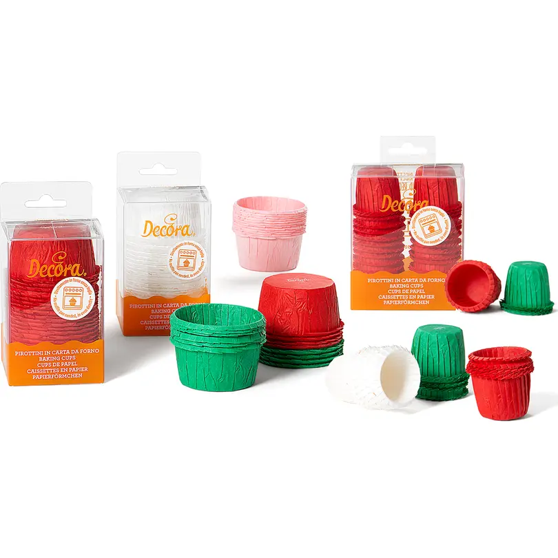 Papierförmchen 25er-Set Plissee