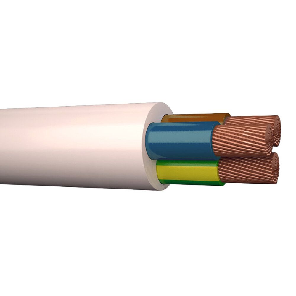 KABEL DRAKA RKK/H05VV-F 3G0,75 VIT 100M, HVIT