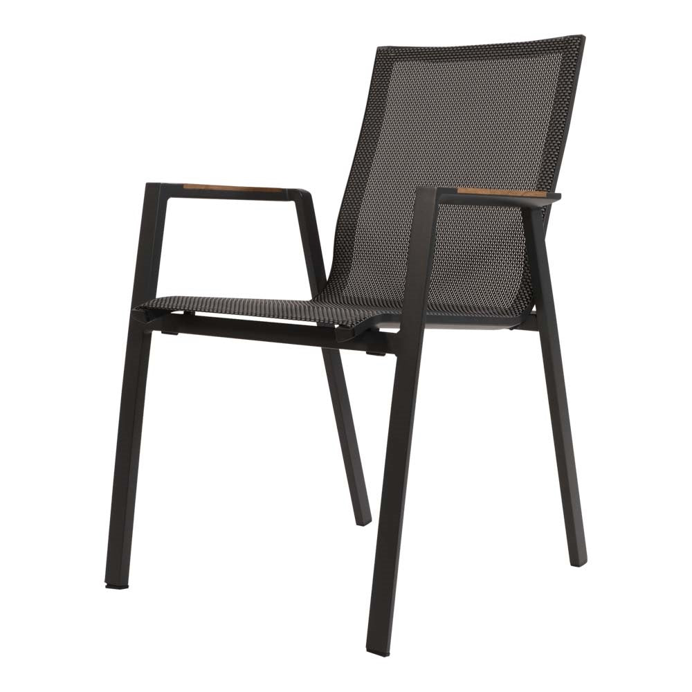 Lesli Living bistrostoel Tarragona - zwart - 56x65x88cm