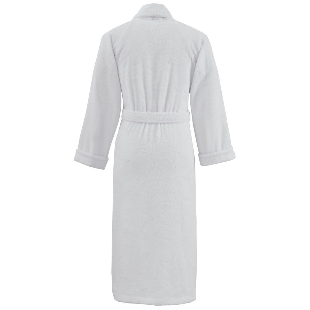 SENSILK - Peignoir col chale coton/modal Blanc S