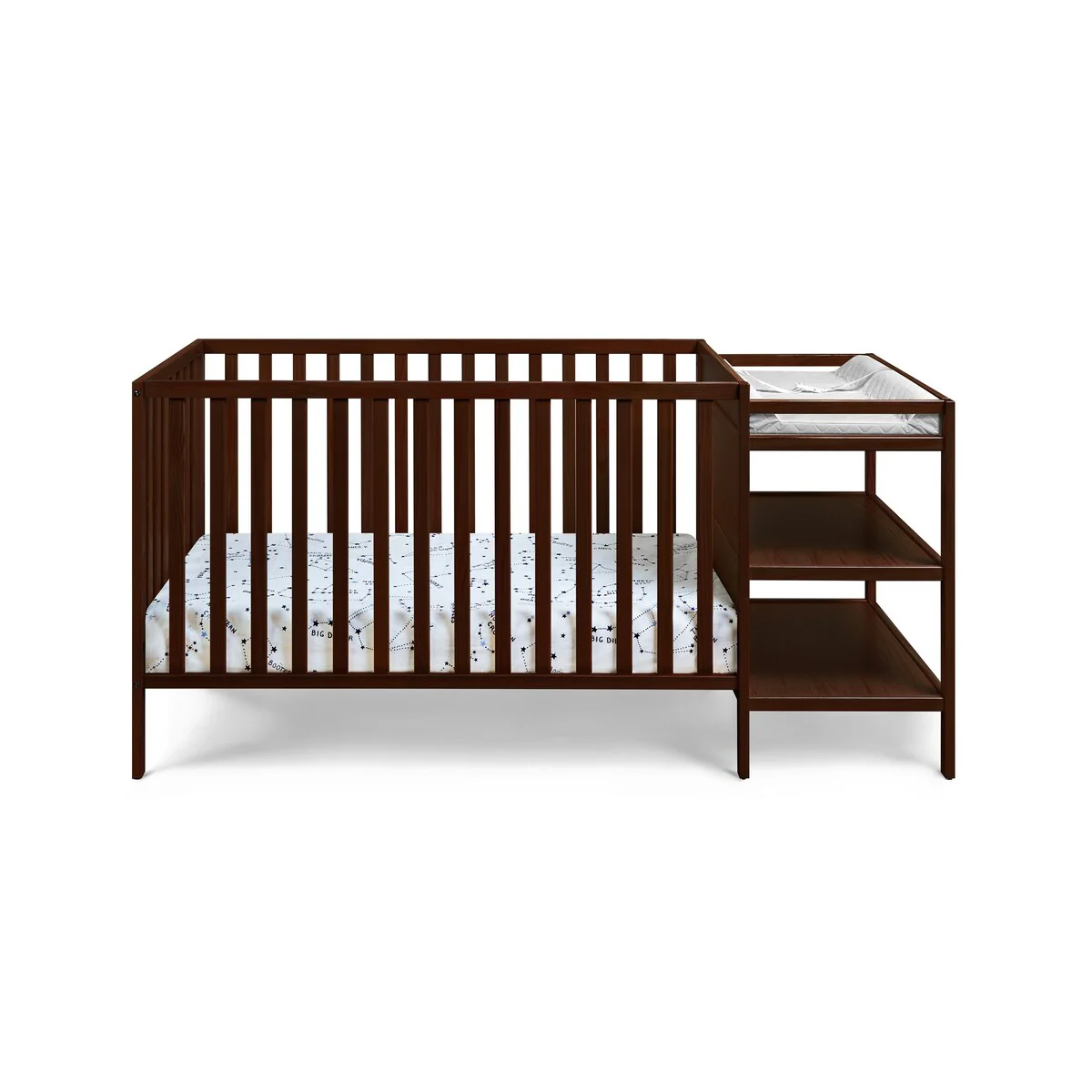 Suite Bebe Palmer 3-in-1 Crib and Changer Combo Espresso