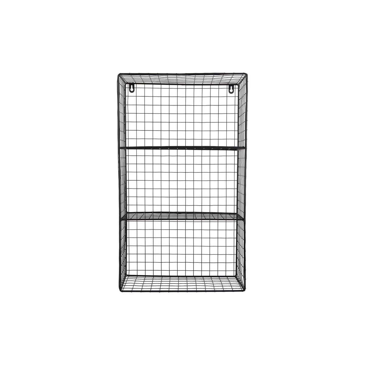 Present Time wanddecoratie Reja - zwart - 18x60x35cm