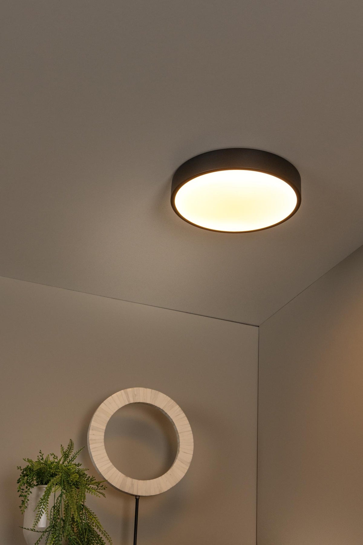 Lucide plafonnière UNAR - Geïntegreerde LED - Zwart