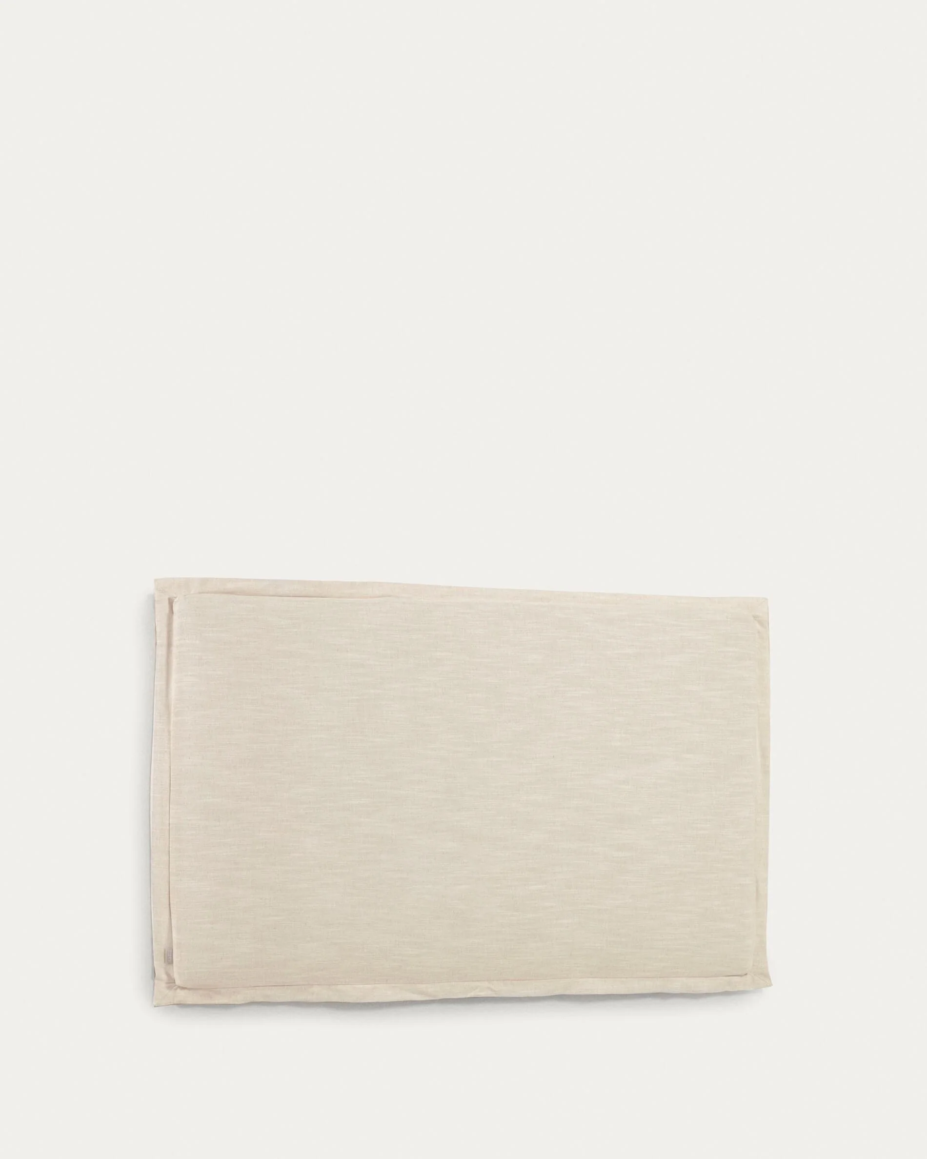 Tanit headboard with removable white linen cover for a bed up to 180 cm