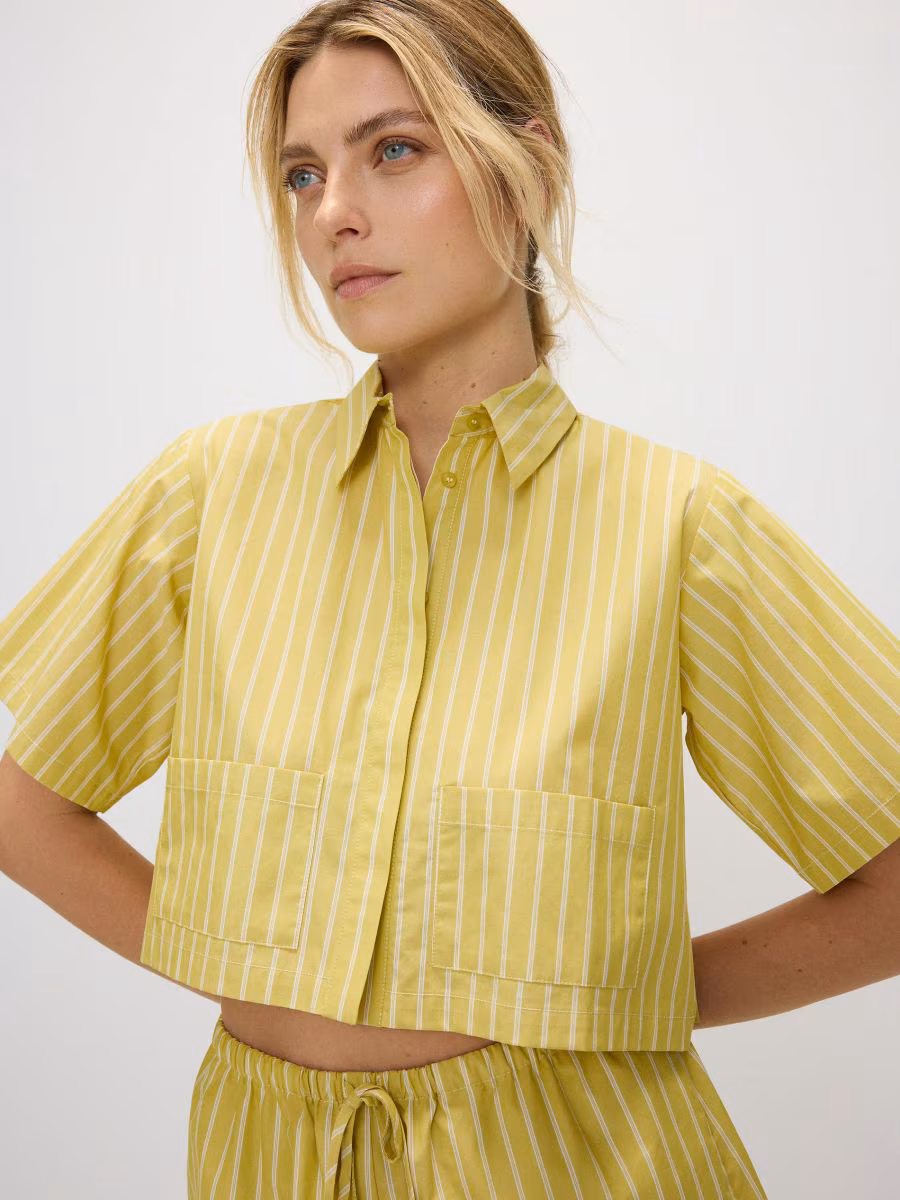 Cropped Cotton Shirt