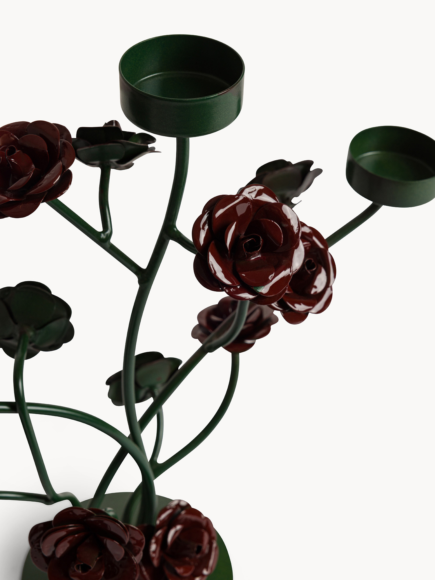 Porta t-light in ferro lavorato a mano