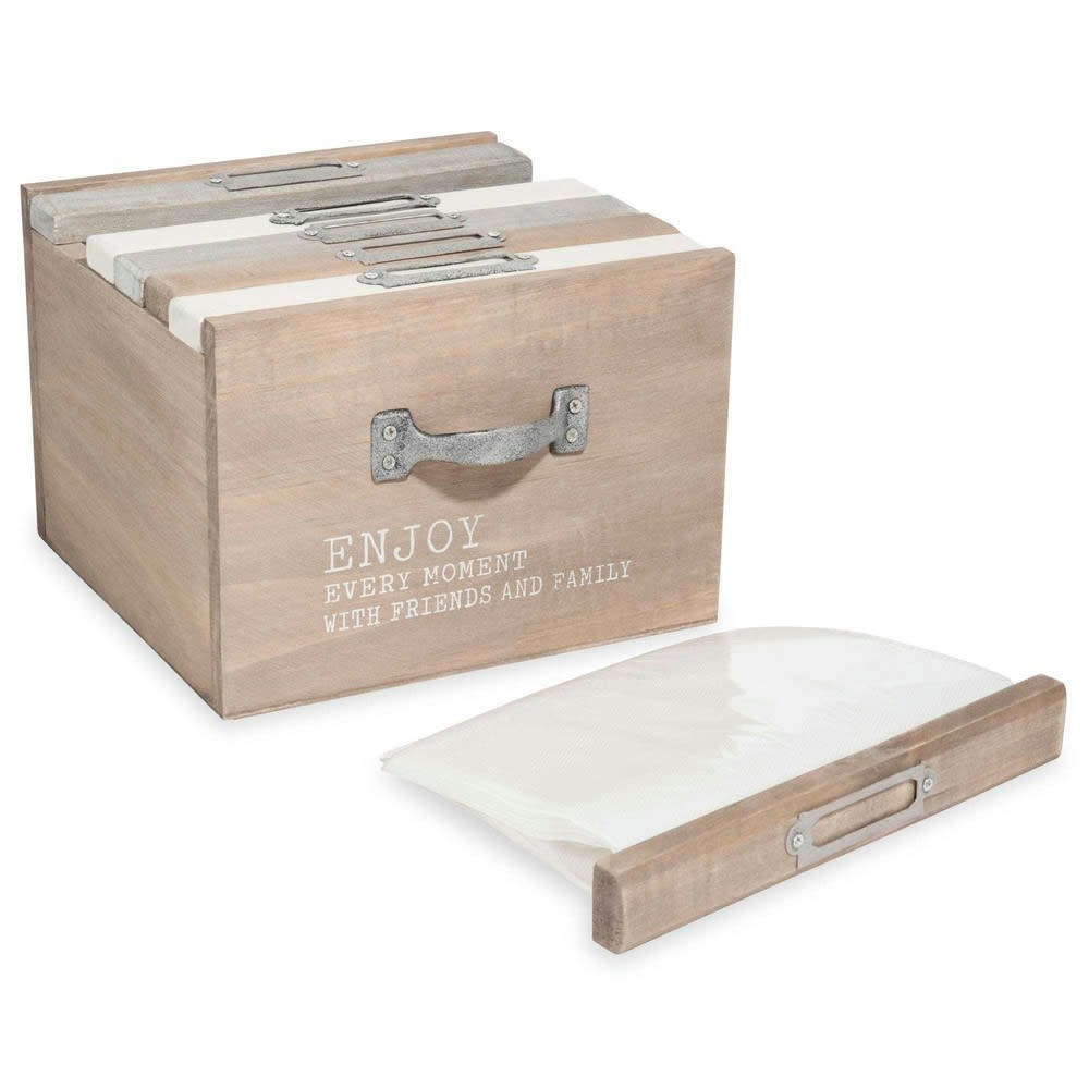 Enjoy - Boîte 6 albums photo en pin 10x15