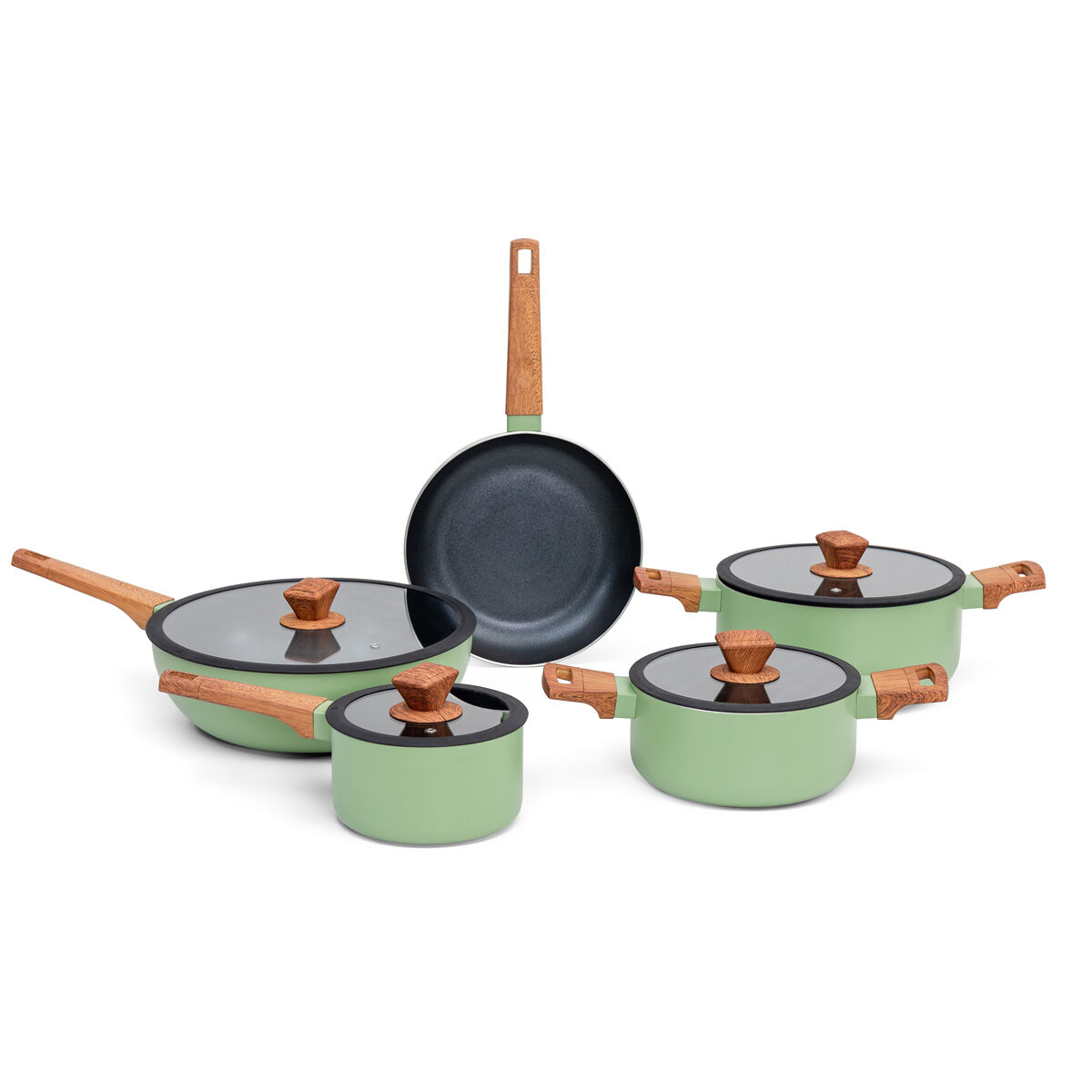 Trem de cozinha WILD verde 5 peças