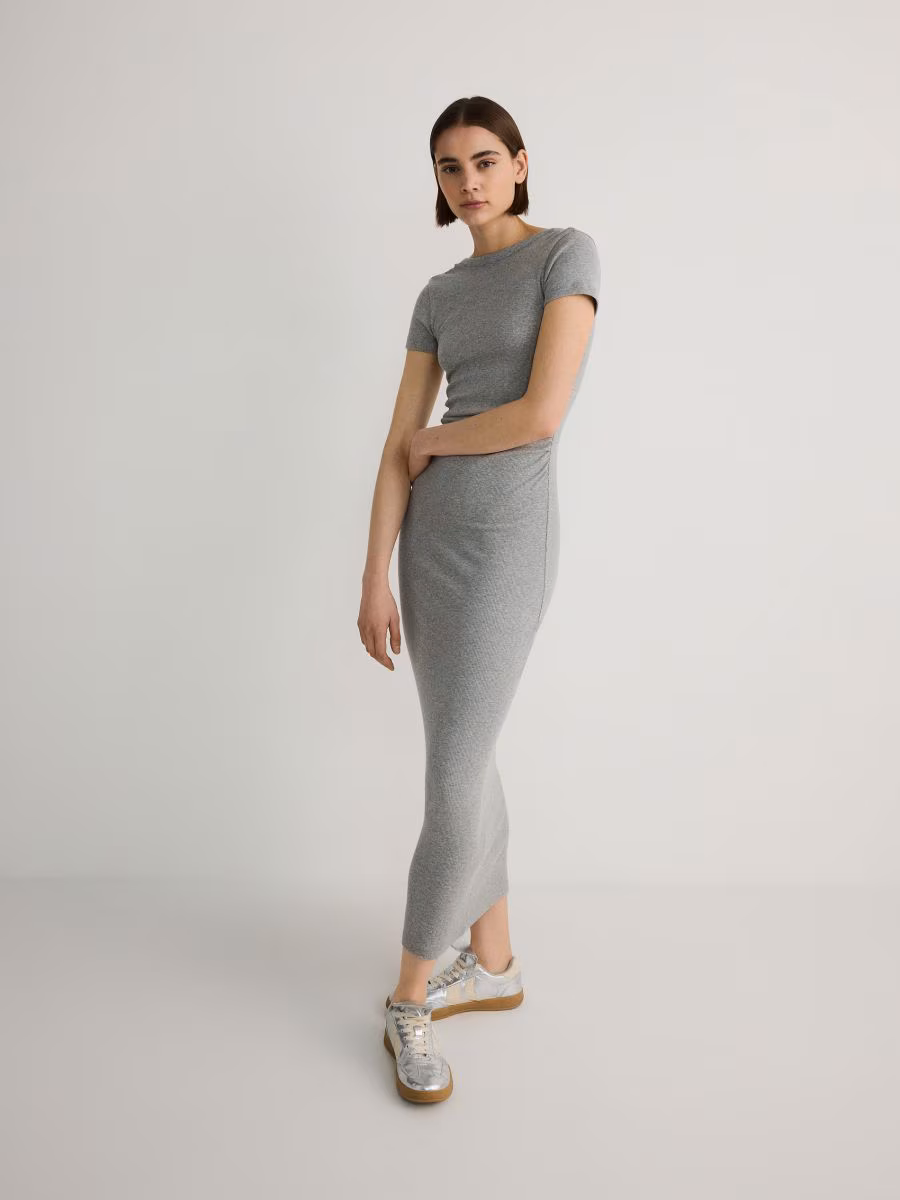 Gathered Cotton Dress