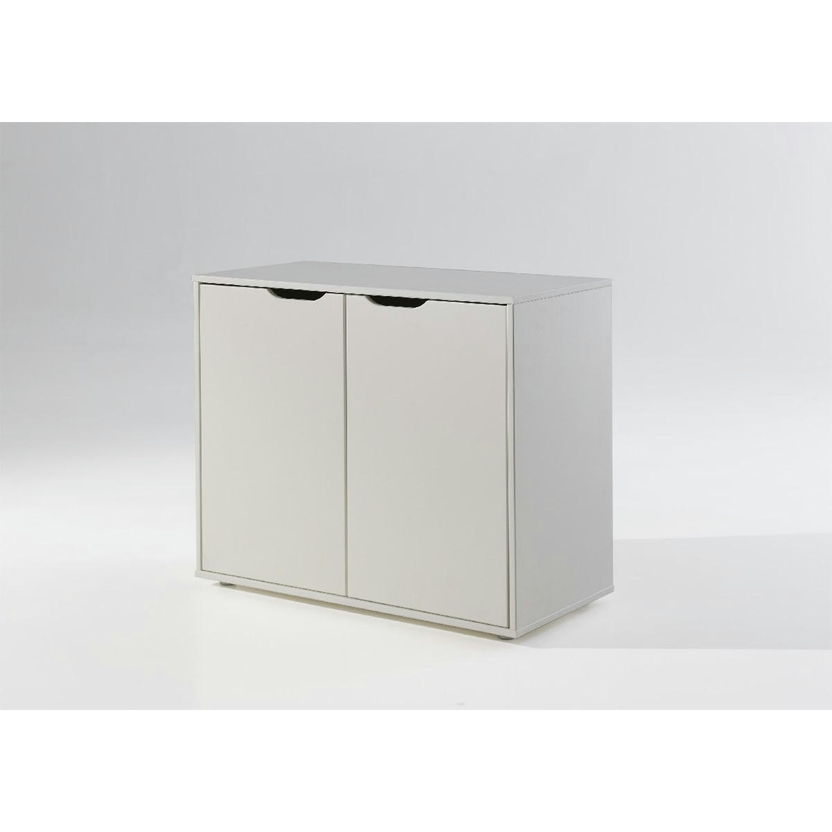 PINO - Commode 2 portes blanc