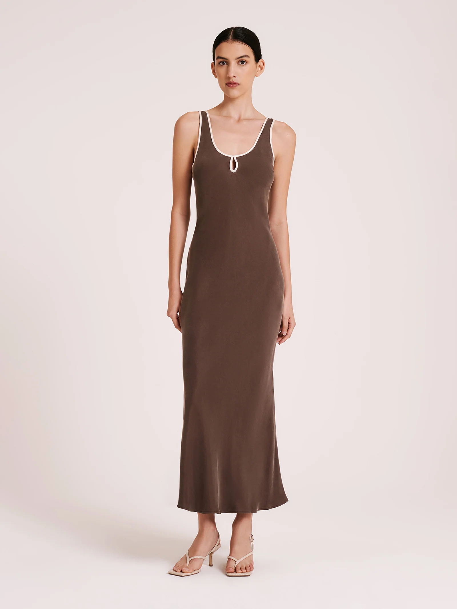 Enni Cupro Slip Dress