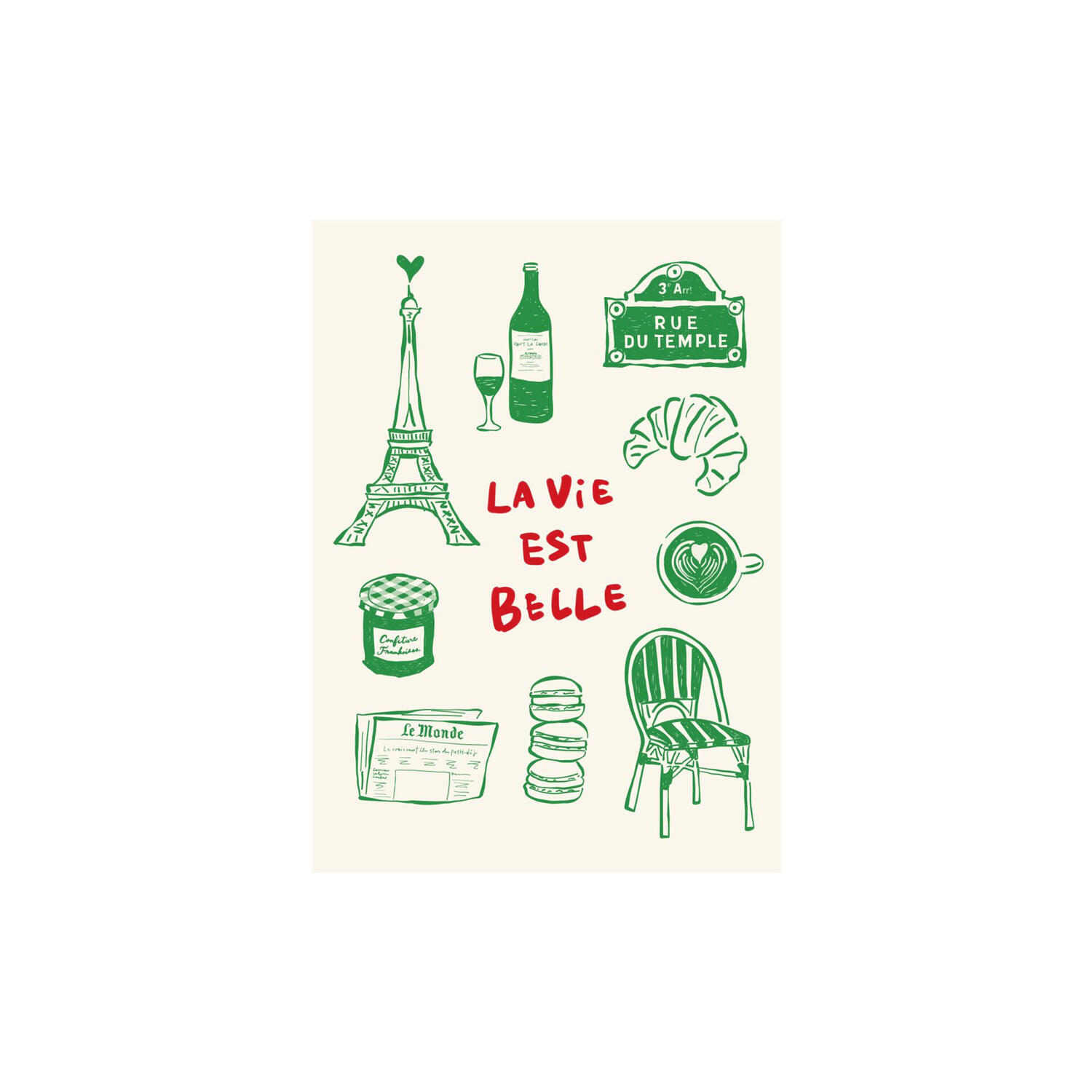 La Vie Est Belle - Paris Poster
