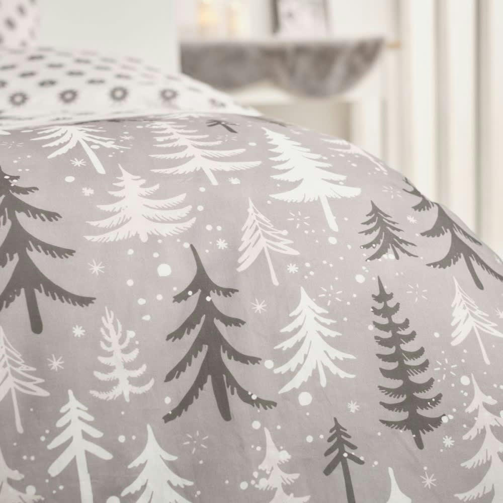 ÁRBOL - Parure de couette 100% coton flanelle imprimée 260x240 2 taies