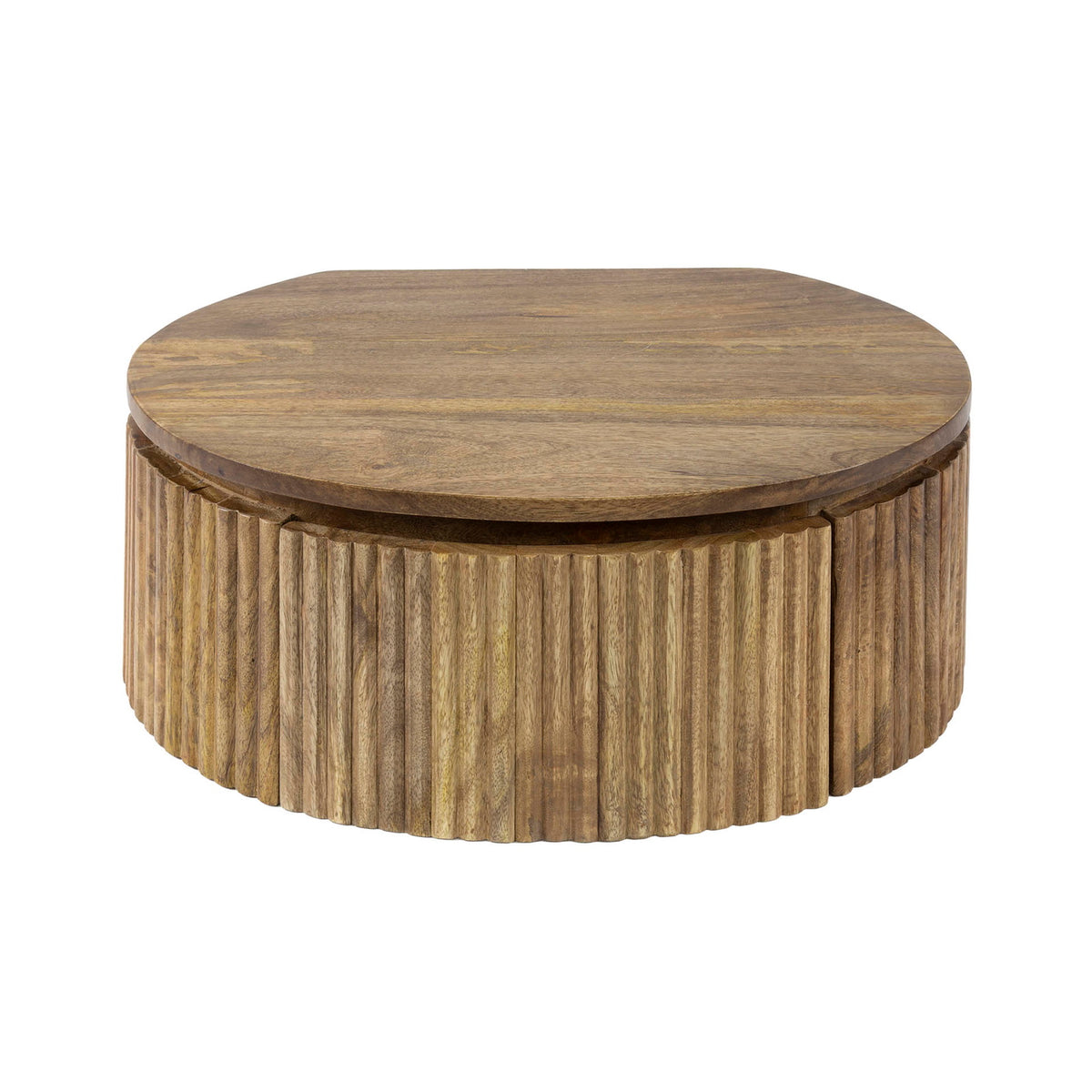 Giga Meubel Zwevend Nachtkastje Wave - Hout - 50x35x20cm