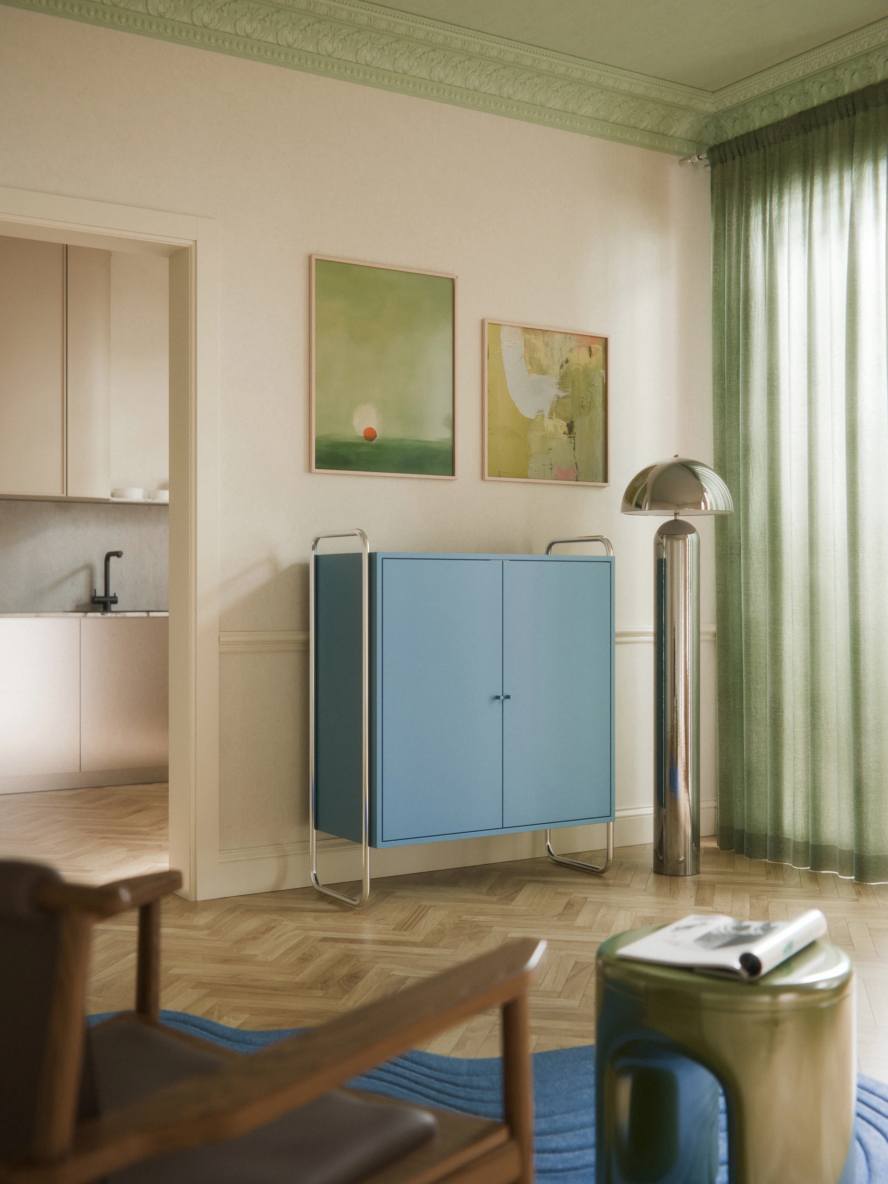 Metall-Highboard Robyn