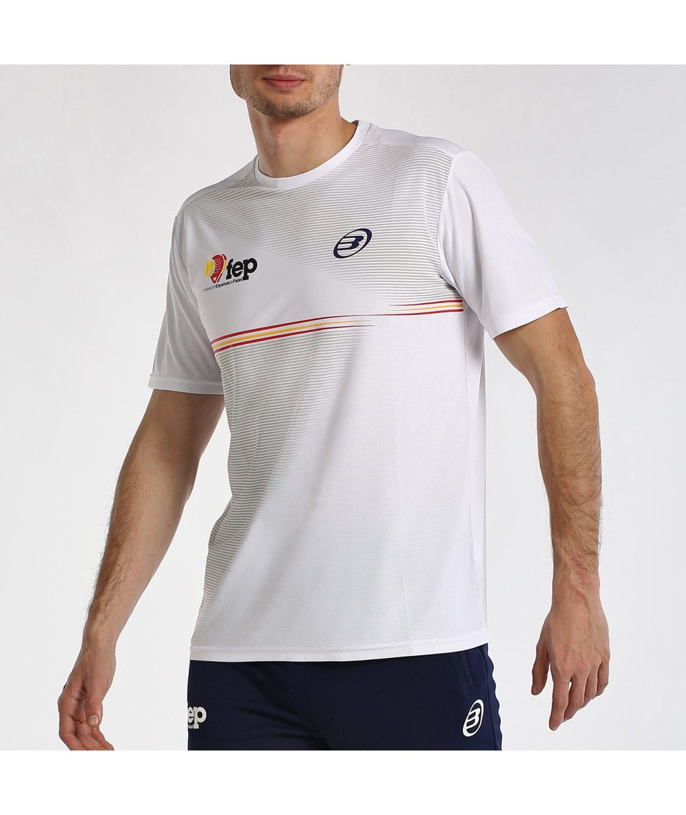 CAMISETA BULLPADEL FANG BLANCO