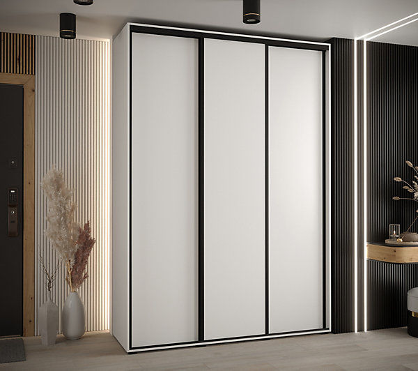 Armoire Davos 1 a portes coulissantes H. 235,2 x L. 180 x P. 45 3 portes