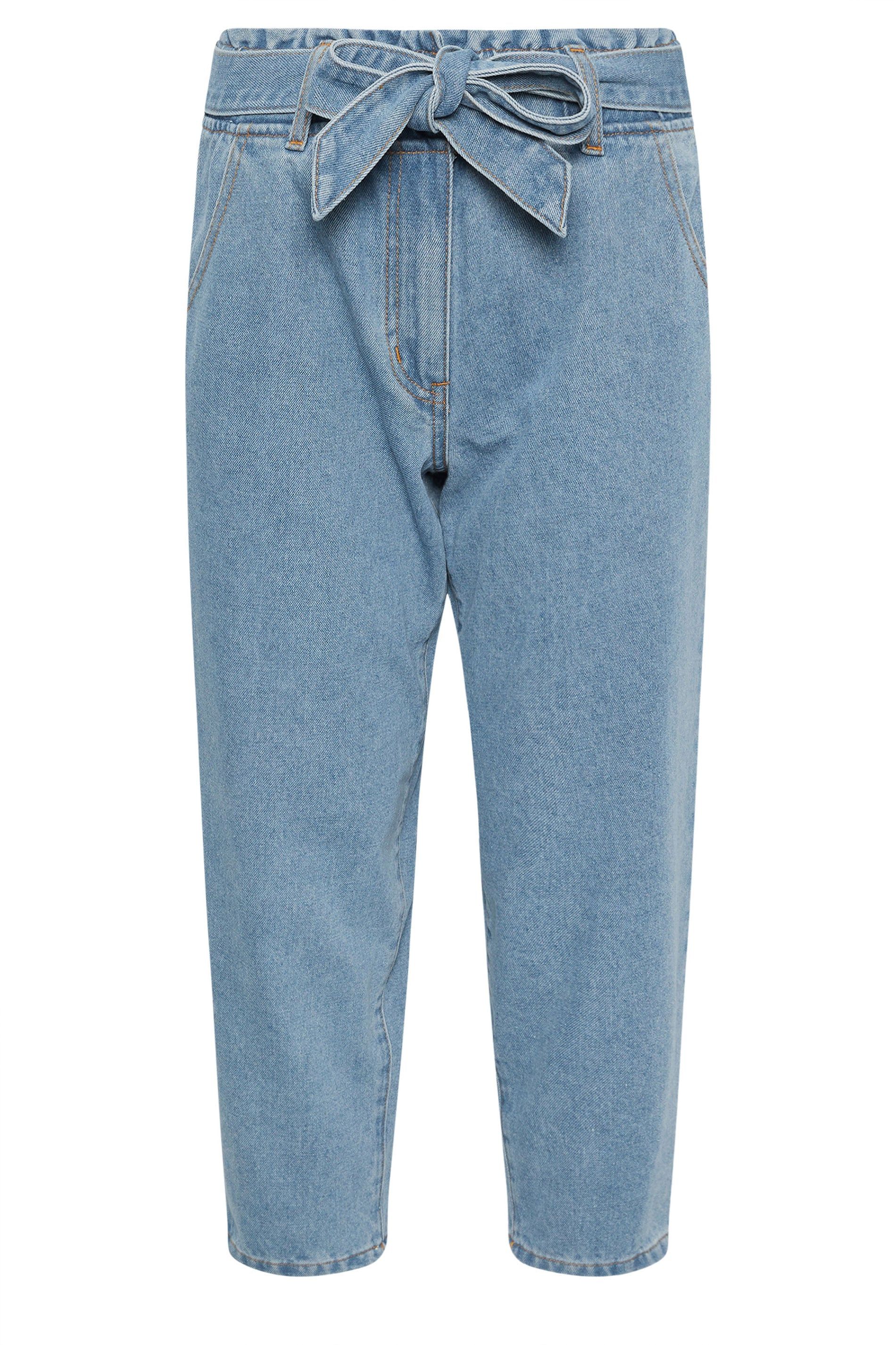 PixieGirl Petite Belted Barrel Jeans