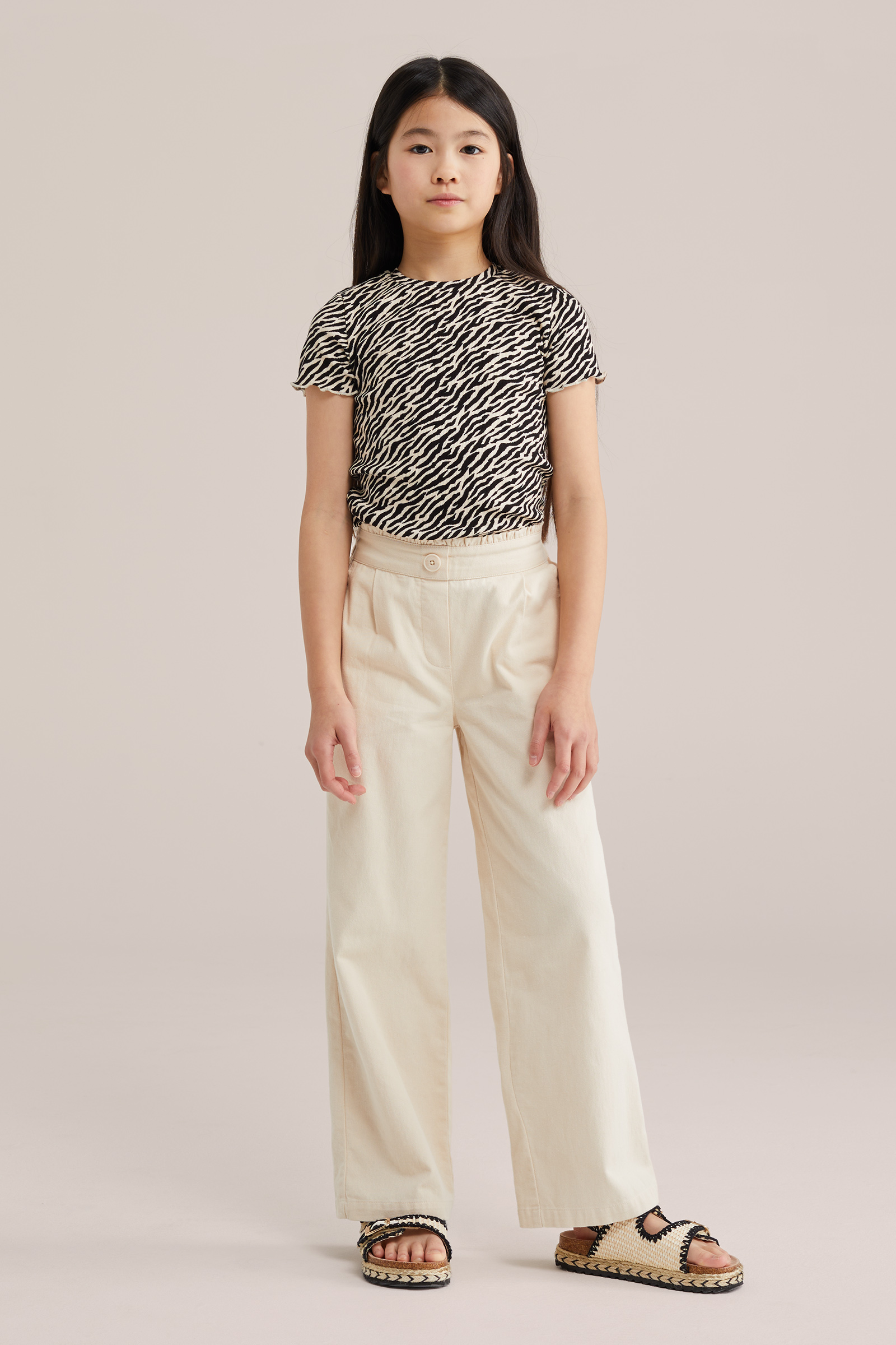 Meisjes T-shirt met luipaardprint