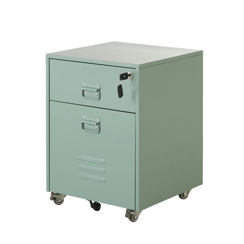 Loft Business - Caisson de bureau professionnel industriel en métal vert