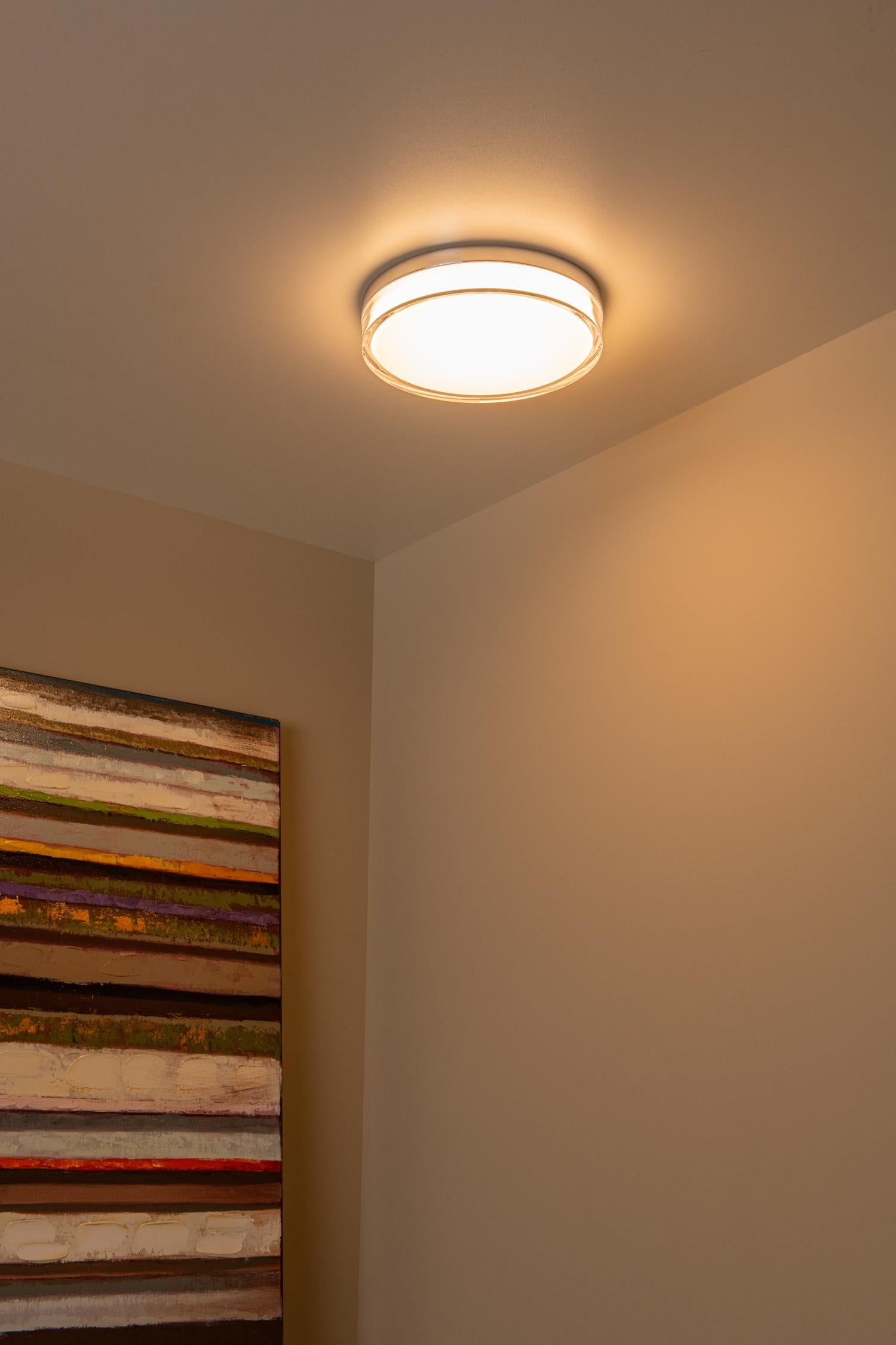 Lucide plafonnière badkamer PLANO - 1xGeïntegreerde LED - Opaal