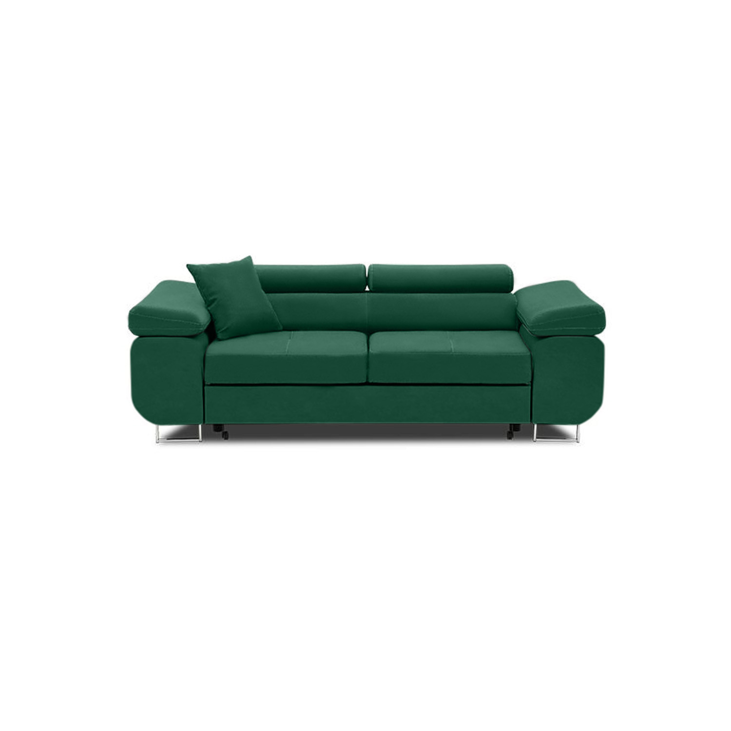 Elegancka sofa 2-osobowa komfortowa stylowa velvet Granatowa