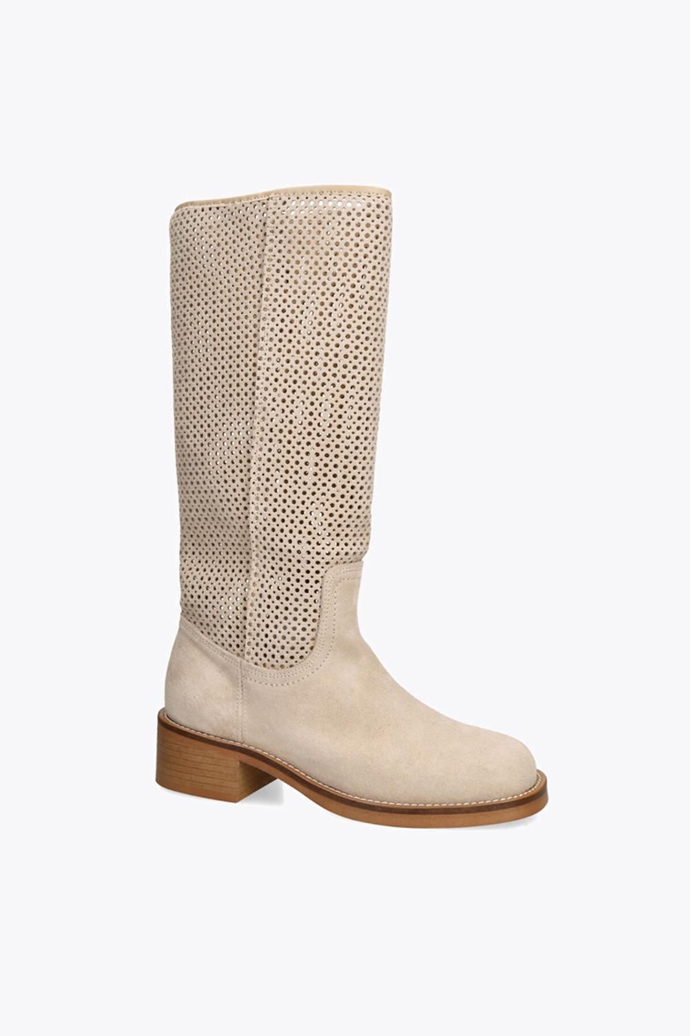 STEVE MADDEN Riggs Beige' Suede Boots