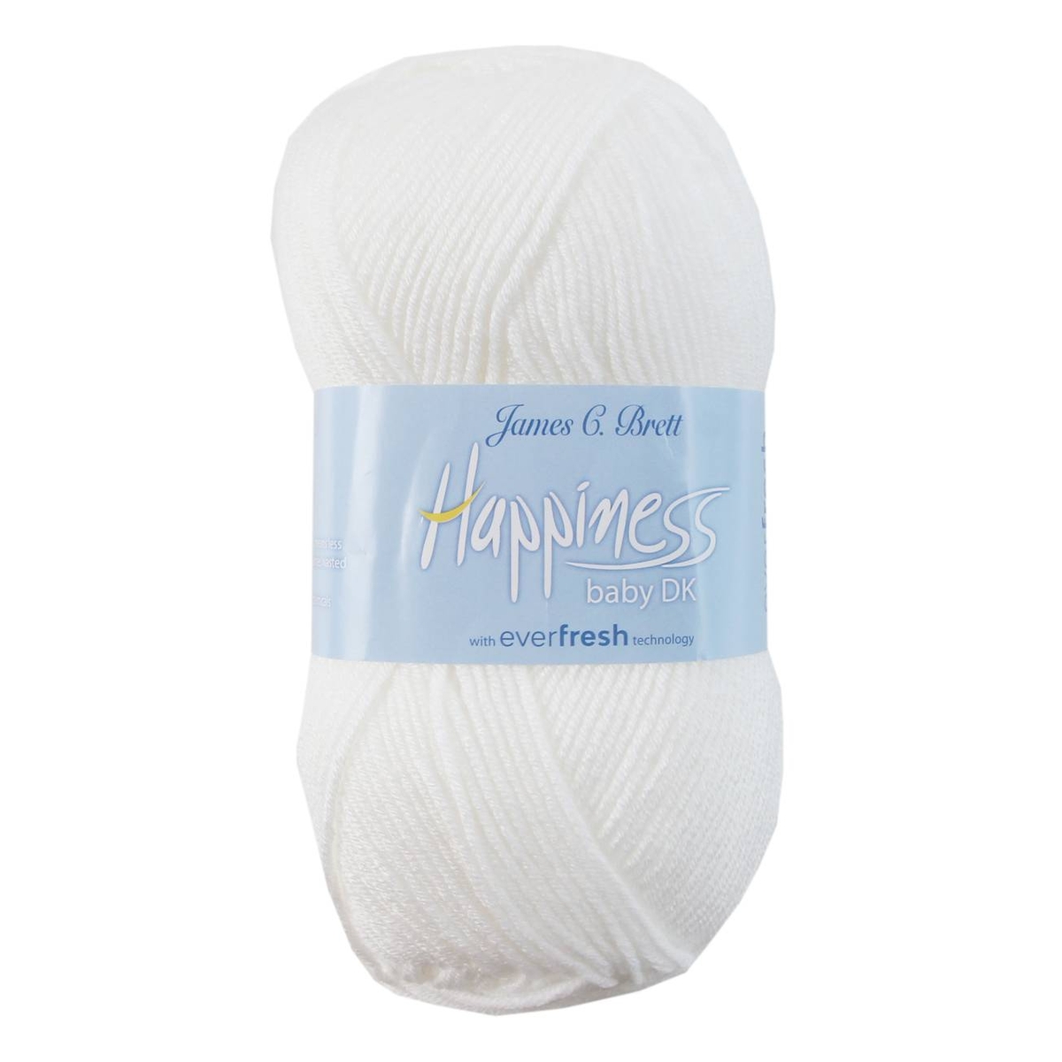 James C Brett White Happiness DK Yarn 100g