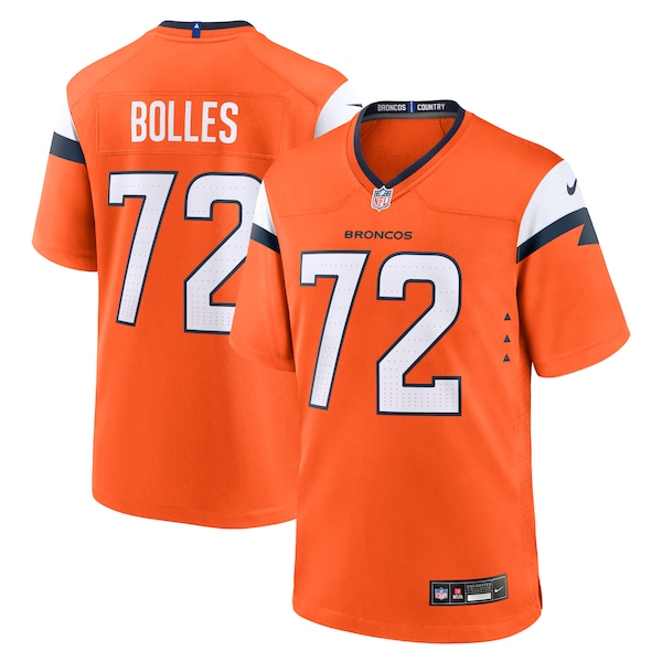Garett Bolles Denver Broncos Nike Team Game Jersey -  Orange