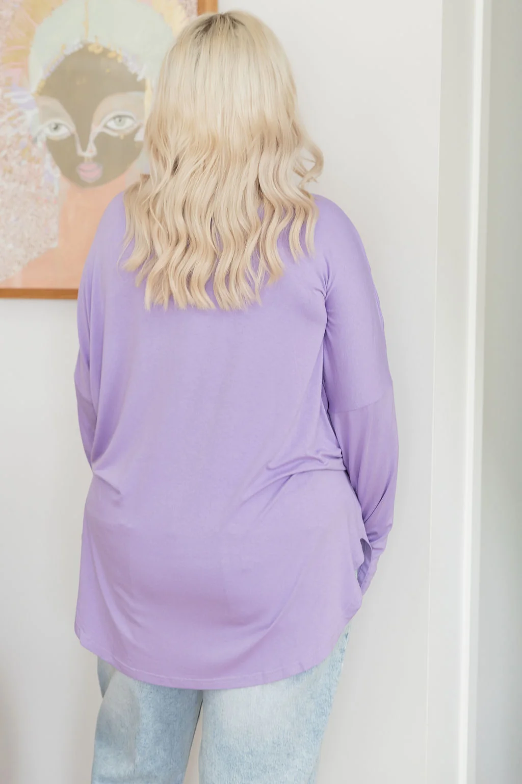 Jasper Jersey Top in Lilac