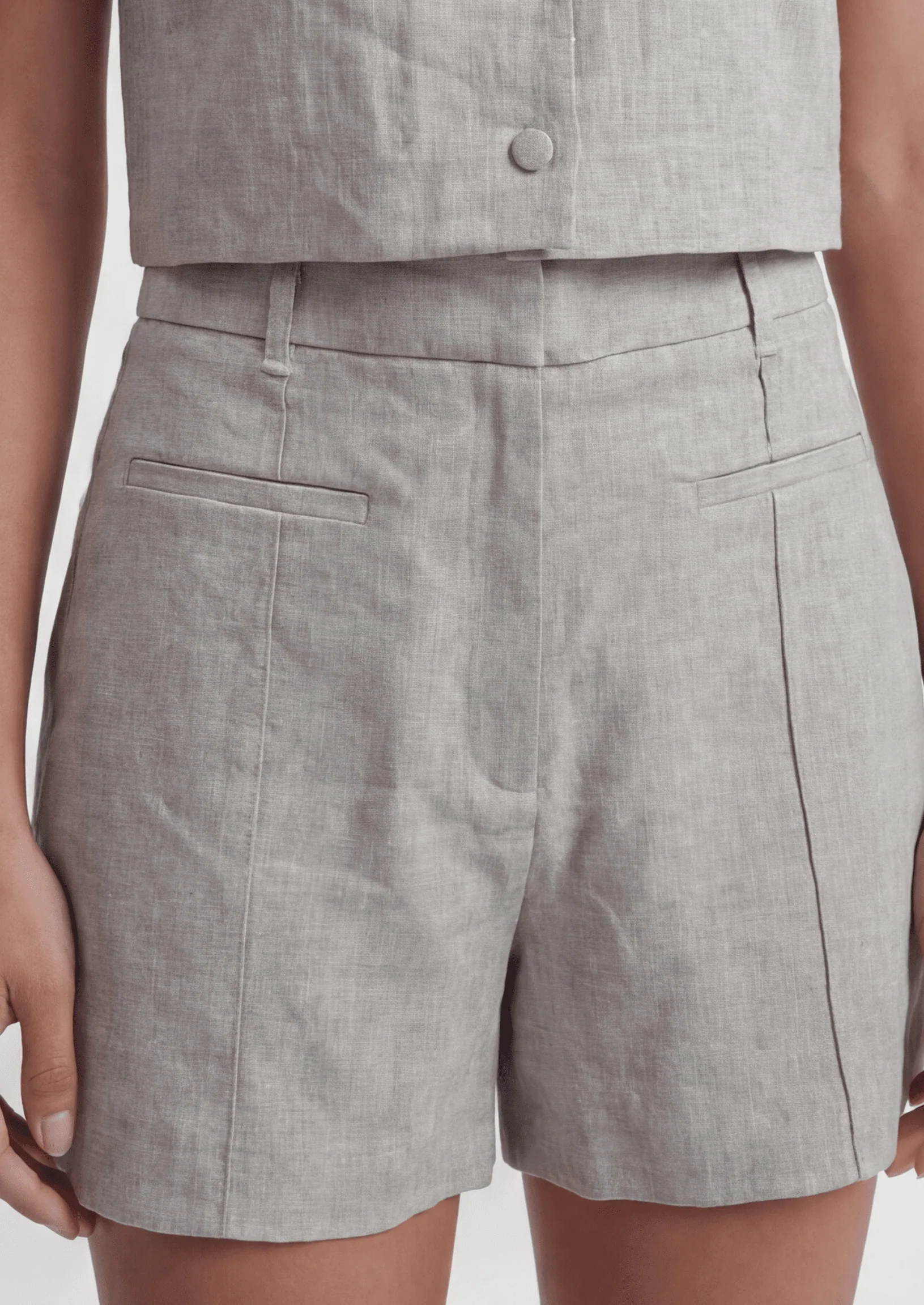 SHORT 100% LIN - CHELSEA - NATUREL
