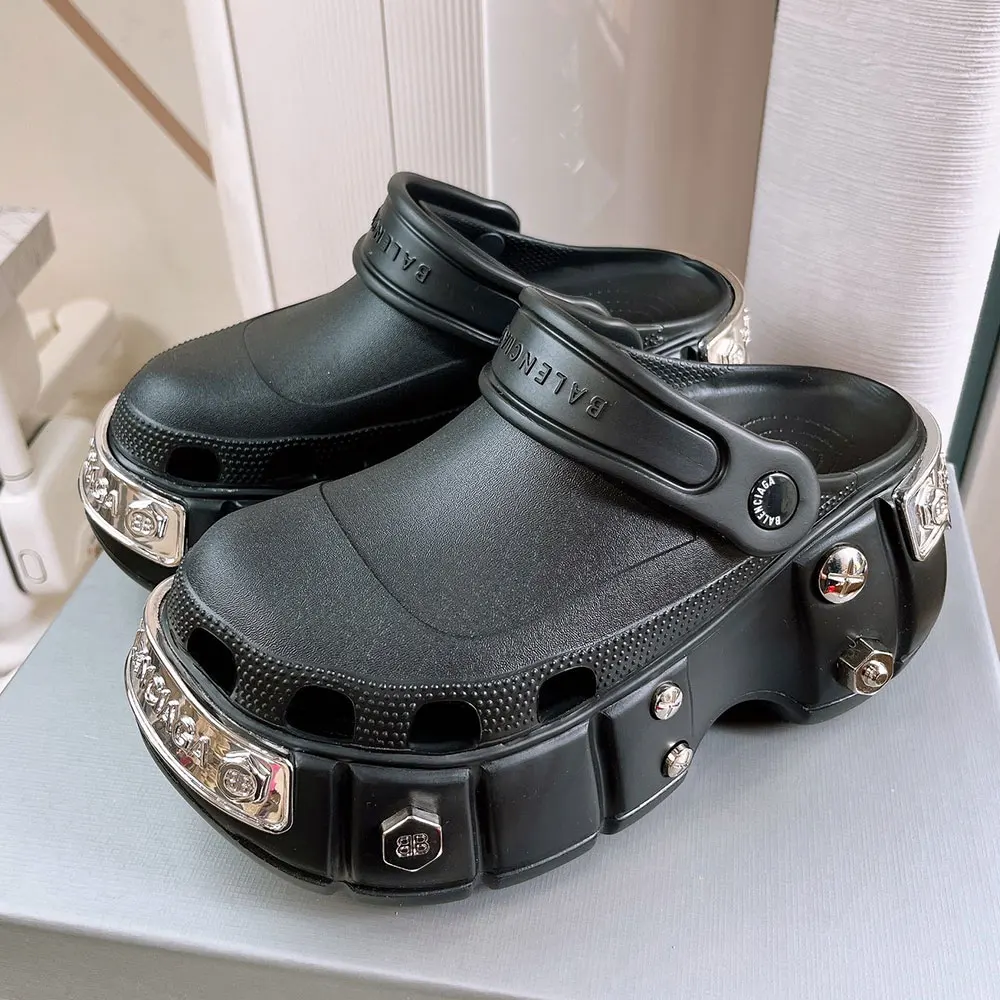Balenciaga HardCross Platform Slippers Slide Sandal