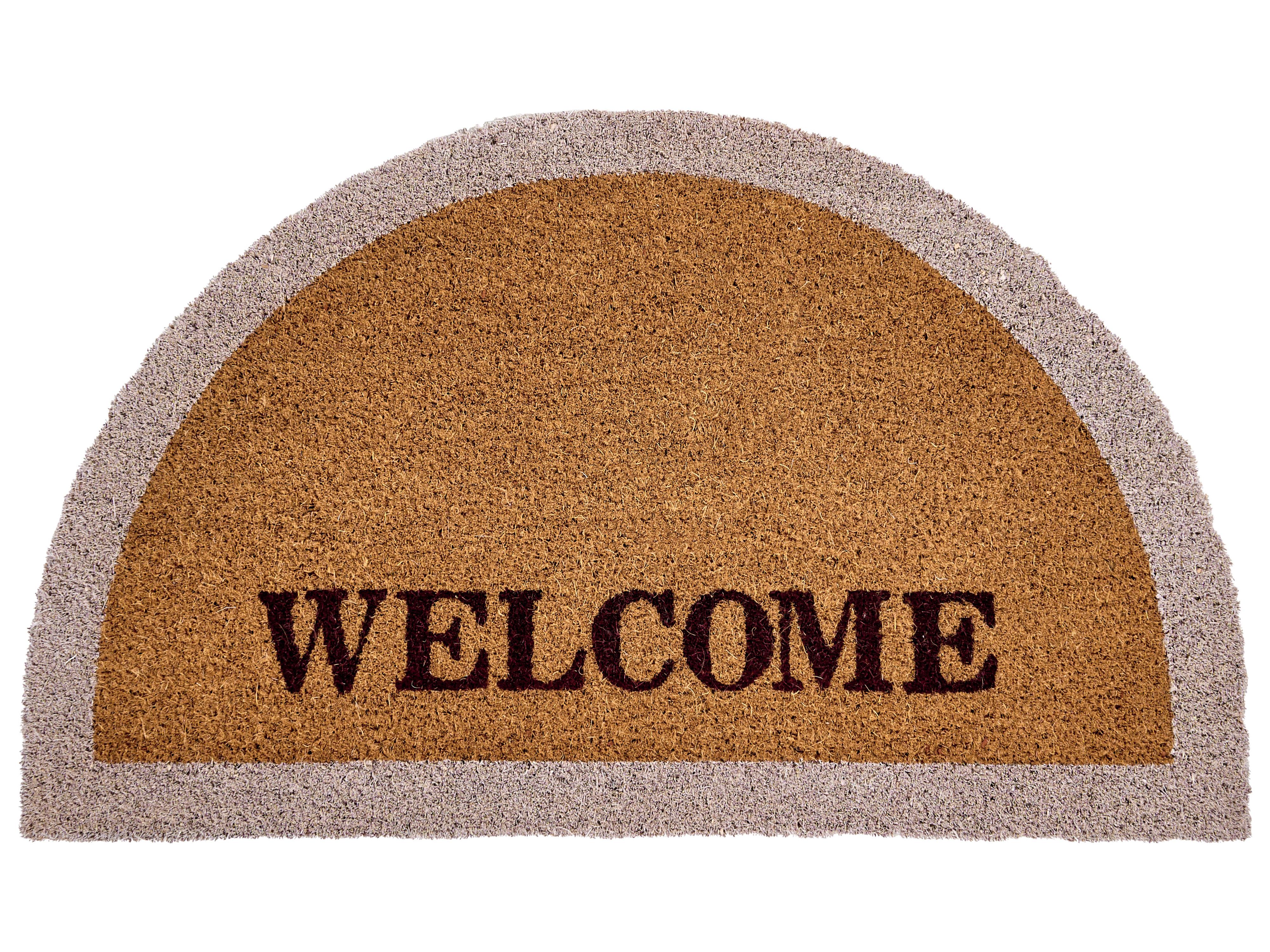 Doormat BUHI Natural 45 x 75 cm Text Coir