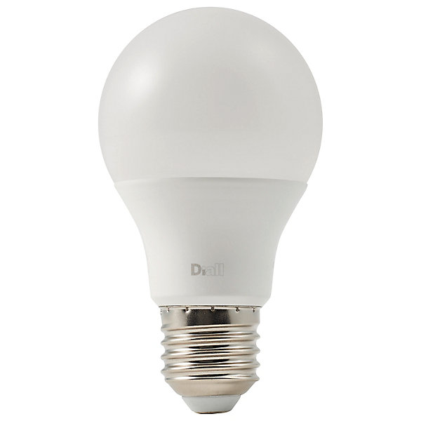 Lot 3 ampoules LED A60 E27 806lm 7.3W = 60W Ø6cm Diall blanc chaud
