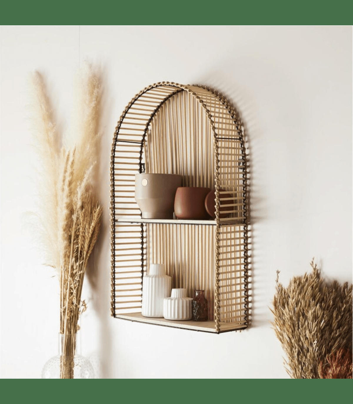 - Etagère murale de rangement bois - L37 x H61cm