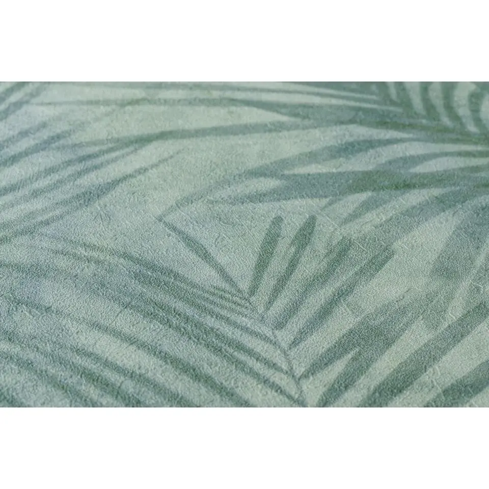 A.S. Cr&eacute;ation behang palmbladeren vergrijsd groen - 53 cm x 10.05 m