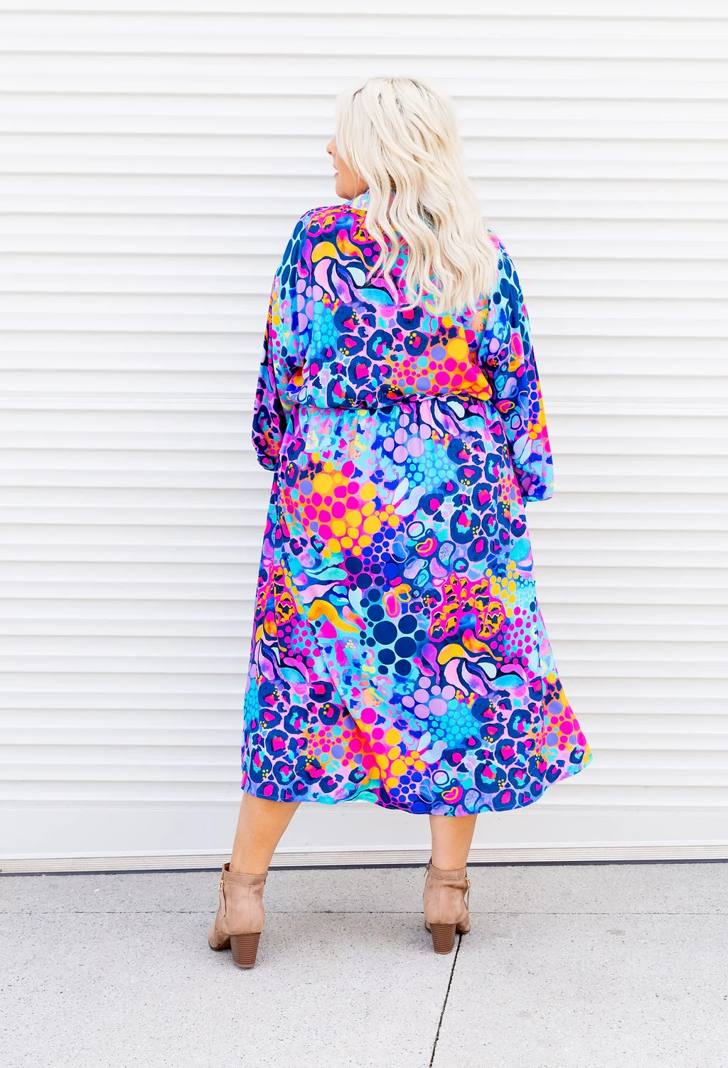 Maddison Midi Dress in Remix by Kasey Rainbow