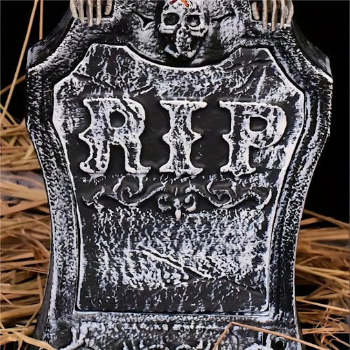 NNETM Haunted Resin Tombstone: Illuminated Graveyard D&eacute;cor with LED Lights