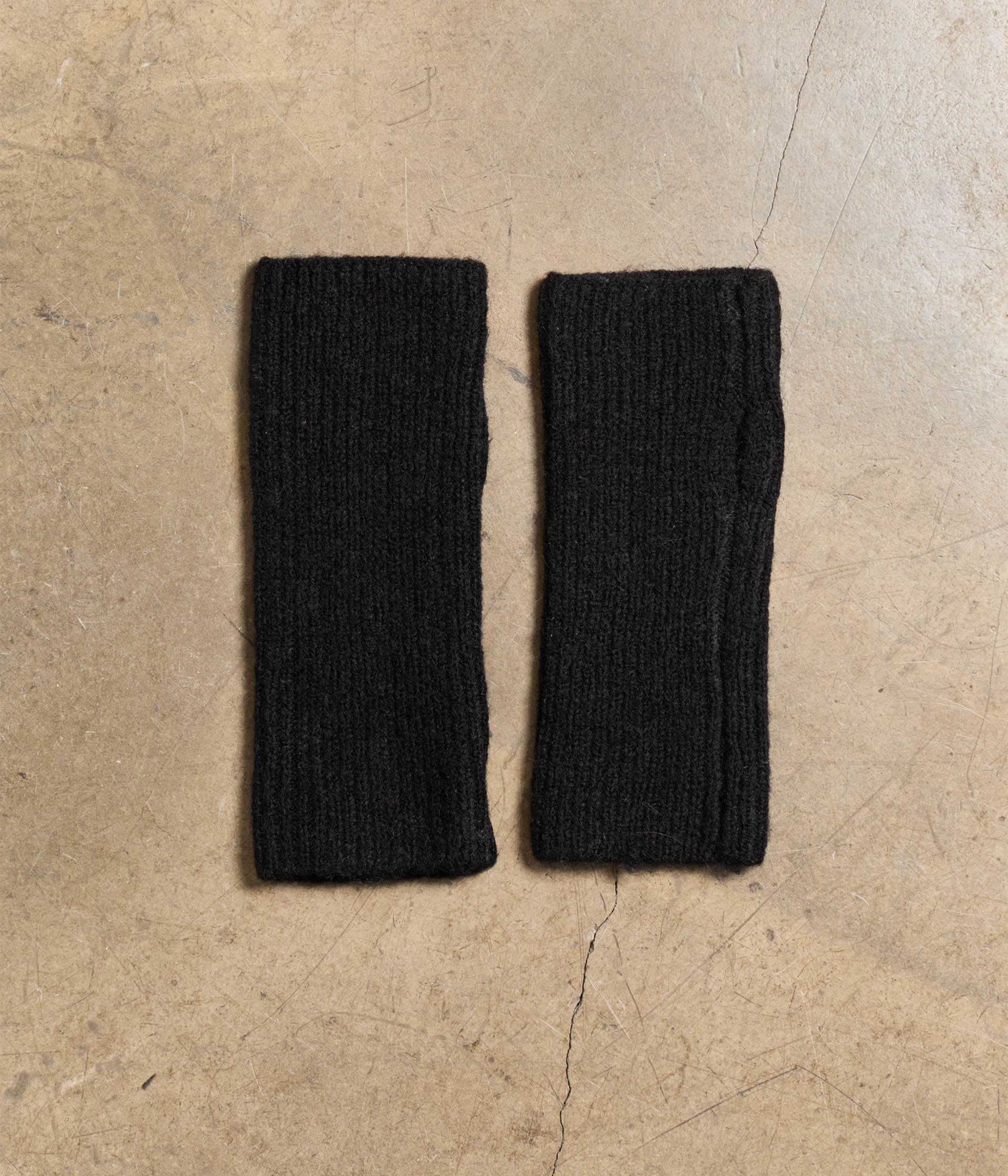 Mitaines tricot noir Laura
